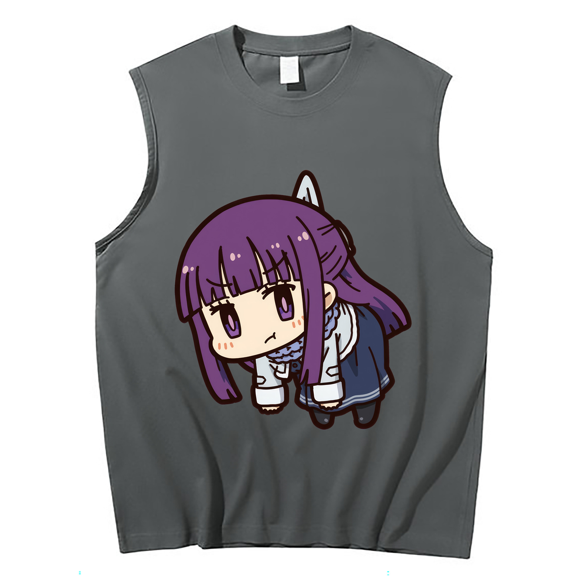 （画像用） 葬送のフリーレン Frieren コットン100％タンクトップ（フロントプリント）
